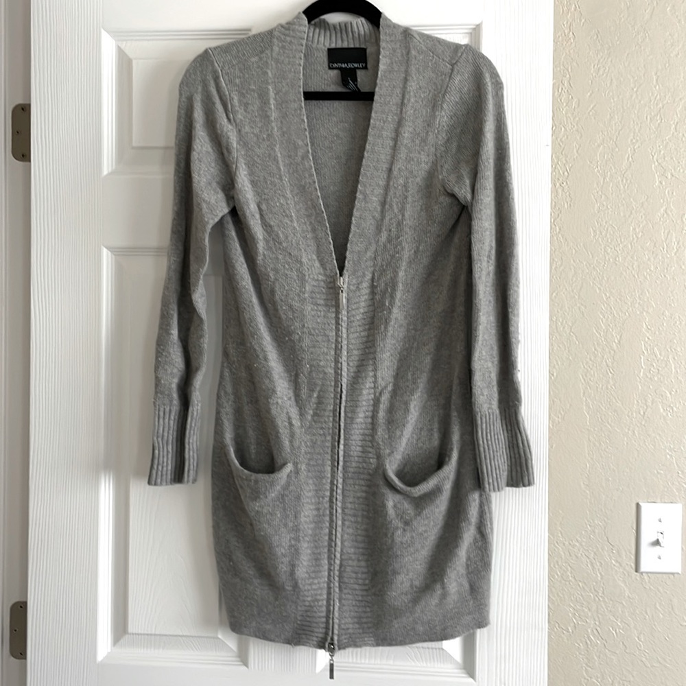 Grey Wool Blend Sweater